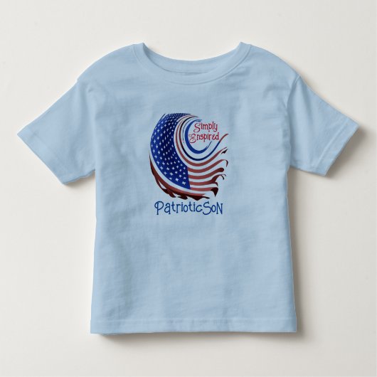 Einfach "Patriot Son"-US Flagge inspiriert: Kleinkind T-shirt (Vorderseite)