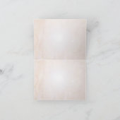 Einfach Peachy Lila Heart Tree Wedding Vielen Dank Dankeskarte (Innenseite)