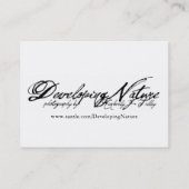 Einfach per Mini-Druck weitergeben Visitenkarte (Rückseite)