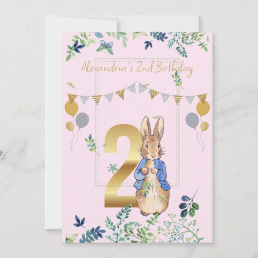 Einfach personalisieren 2. Geburtstag Peter des Ka Einladung (Vorderseite)