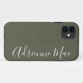 Einfach Personalisiert Chive Green Case-Mate iPhone Hülle (Rückseite (Horizontal))