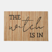 Einfach Personalisiert ist die Hexe in der Sonne Fußmatte (Vorderseite)