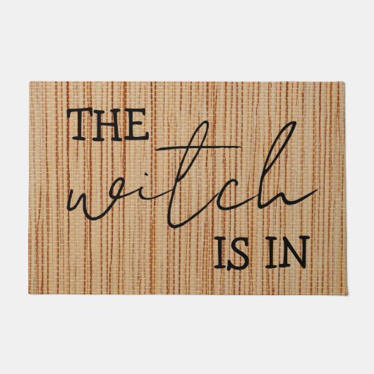 Einfach Personalisiert ist die Hexe in der Sonne Fußmatte (Vorderseite)