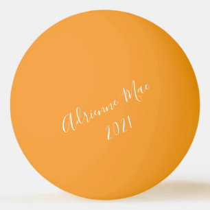 Einfach Personalisiert Neon Orange Ping Pong Ball Tischtennisball
