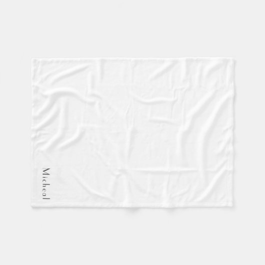 Einfach Personalisierter, benutzerdefinierter Mark Fleecedecke (Vorderseite (Horizontal))