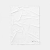 Einfach Personalisierter, benutzerdefinierter Mark Fleecedecke (Vorderseite)