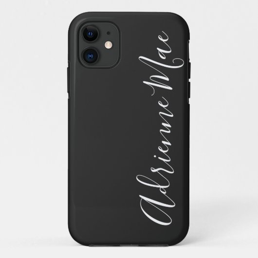 Einfach Personalisierter Holzkohleschiefer-Case-Pa Case-Mate iPhone Hülle (Rückseite)