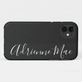 Einfach Personalisierter Holzkohleschiefer-Case-Pa Case-Mate iPhone Hülle (Rückseite (Horizontal))