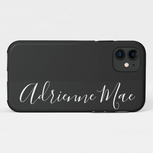 Einfach Personalisierter Holzkohleschiefer-Case-Pa Case-Mate iPhone Hülle (Rückseite (Horizontal))