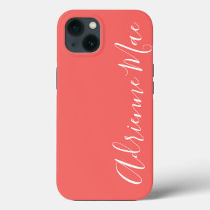 Einfach Personalisierter Korallenblush-Case-Mate Case-Mate iPhone Hülle