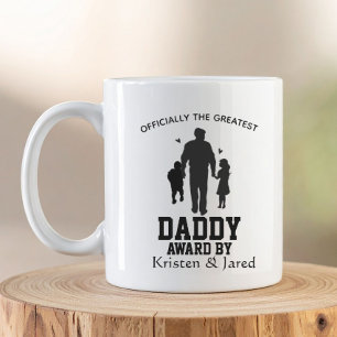 Einfach personalisierter tollster Papa Vatertag Kaffeetasse