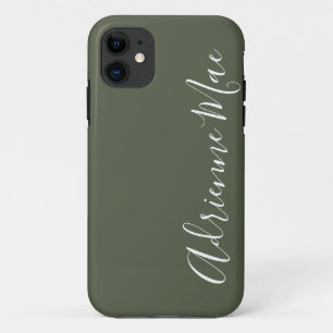 Einfach Personalisiertes Chive Green Case-Mate iPhone Hülle