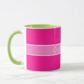 Einfach Personalisiertes Hot Pink Tasse (Links)