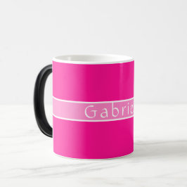 Einfach Personalisiertes Hot Pink Verwandlungstasse