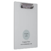 Einfach Personalisiertes Leichtgrau Klemmbrett (Rechts)