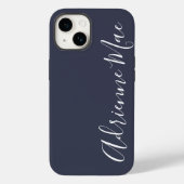 Einfach Personalisiertes Navy Blue Case-Mate iPhone Hülle (Rückseite)
