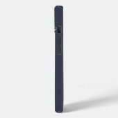 Einfach Personalisiertes Navy Blue Case-Mate iPhone Hülle (Rückseite / Links)