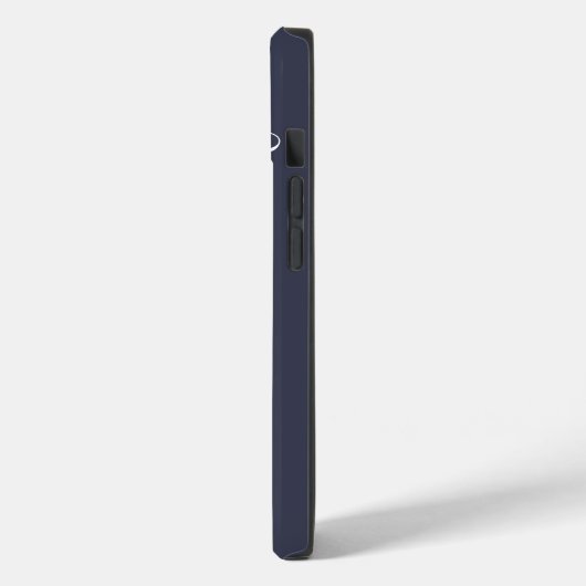 Einfach Personalisiertes Navy Blue Case-Mate iPhone Hülle (Rückseite / Links)