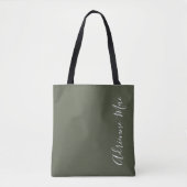 Einfach Personalisiertes Olive Green Tasche (Vorderseite)