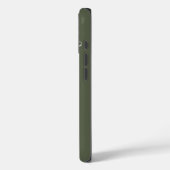 Einfach Personalisiertes Tarngrün Case-Mate iPhone Hülle (Rückseite / Links)