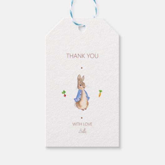 Einfach Peter der Rabbit Geschenkanhänger (Vorderseite)