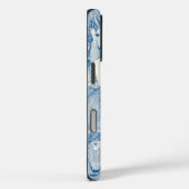einfach Pferde kobaltblau halbe Perle Case-Mate iPhone Hülle (Rückseite / Rechts)