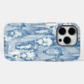 einfach Pferde kobaltblau halbe Perle Case-Mate iPhone Hülle (Rückseite (Horizontal))