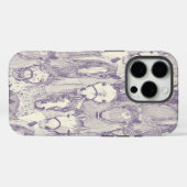 einfach Pferde violette Perle Case-Mate iPhone Hülle (Rückseite (Horizontal))