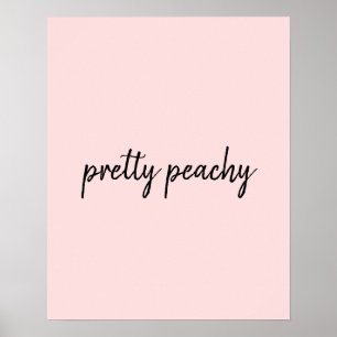 Einfach Pfirsich Moderne Minimalistische Niedliche Poster