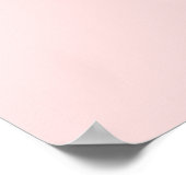 Einfach Pfirsich Moderner Minimalistischer Süßer S Poster (Ecke)