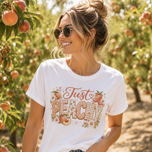 Einfach Pfirsich-Sommer-Feeling Tri-Blend Shirt