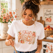 Einfach Pfirsich-Sommer-Feeling Tri-Blend Shirt