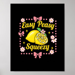 Einfach Pfirsich-Zitronen-Quetsch-Zitronen-Limonad Poster