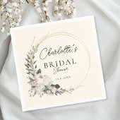 Einfach, Pfirsiche, Eukalyptus, Brautparty Serviette