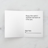 Einfach Phantastische Grußkarte Karte (Innenseite)