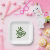 Einfach Pine Greenery Pappteller (Party)