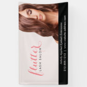 Einfach Pink Lash Salon Foto Banner (Vertikal)