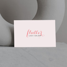 Einfach Pink Lash Salon Visitenkarte