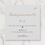 Einfach Pink Peach Gradient Marmor Gray Vielen Dan Geschenkanhänger (Rückseite)