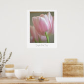 Einfach Pink Tulip Poster (Küche)