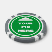 EINFACH! Poker Chips - Graue - kundenspezifisch (Einzeln)