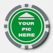 EINFACH! Poker Chips - Graue - kundenspezifisch (Vorderseite)