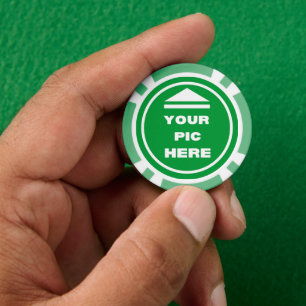 EINFACH! Poker Chips - Green-Custom