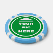 EINFACH! Poker Chips - Light Blue - Custom (Einzeln)