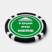 EINFACH! Poker Chips - Schwarz - Benutzerdefiniert (Einzeln)