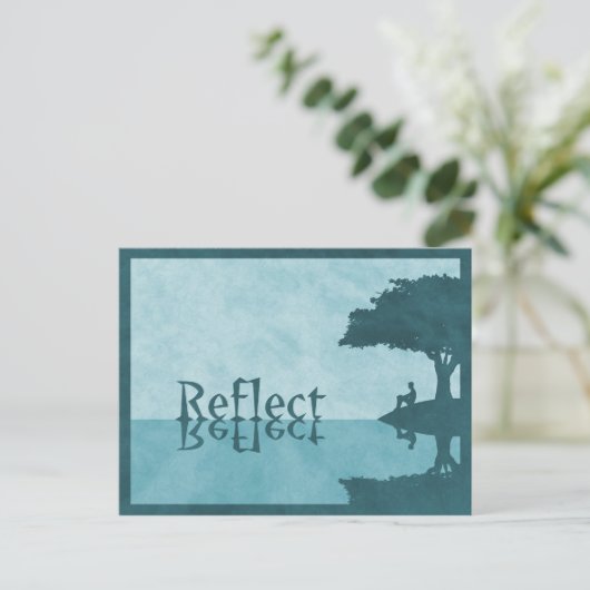 Einfach Postkarte reflektieren (Stehend Vorderseite)
