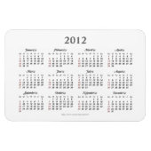 Einfach Premium Magnet 2012 Kalender (Horizontal)