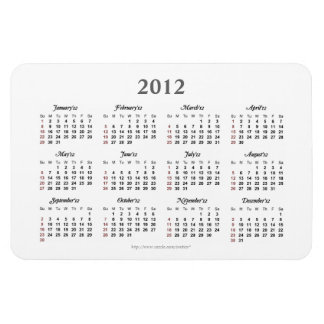 Einfach Premium Magnet 2012 Kalender