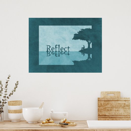 Einfach Print reflektieren Poster (Küche)