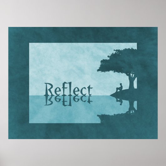 Einfach Print reflektieren Poster (Vorne)